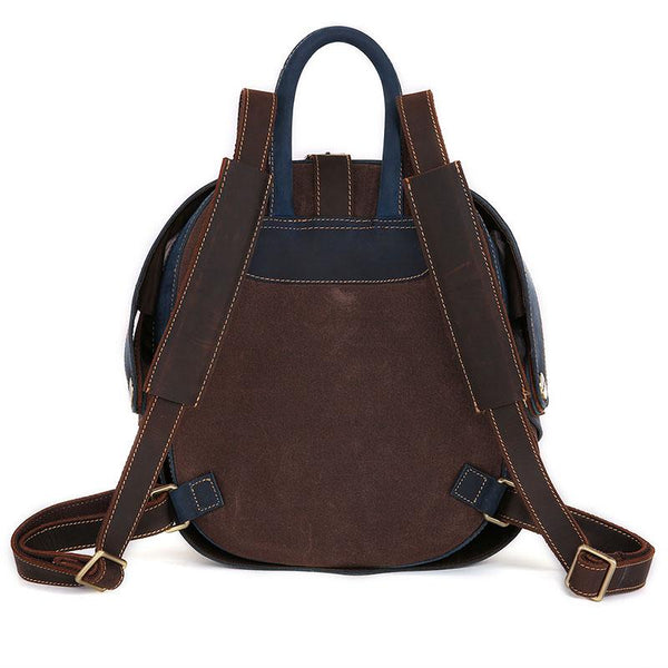 Unique Leather Cool Bug Mens Backpacks Round School Backpack Travel Backpack for FY03992132