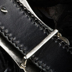 Handmade Leather Black Mens Belts Cool Leather Men Belt for Men