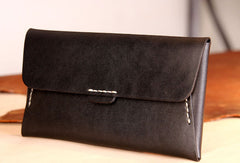 Handmade leather detachable clutch purse long wallet purse clutch women - EverHandmade