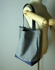 Womens Gray Nylon Shoulder Tote Bags Best Nylon Tote Handbag Shopper Bags Purse for Ladies