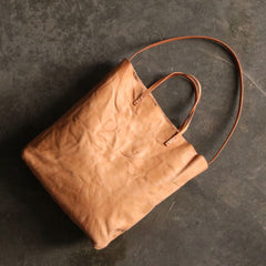Handmade Vintage LEATHER WOMEN Small Tote Bag Tote Shoulder Purse FOR WOMEN