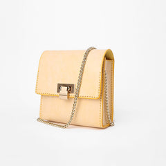 Cute Leather Womens Mini Chain Crossbody Purse Makeup Tiny Chain Shoulder Bags for Women