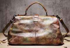 Handmade Leather doctor bag purse for women leather shoulder bag crossbody bag - EverHandmade