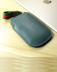 Cute Women Slim Coffee Leather Mini Zip Coin Wallet Small Zip Change Wallet For Women