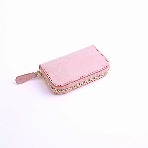 Handmade Cute LEATHER Womens Zipper Key Wallet Leather Key Holders FOR Women RCLAB02651055