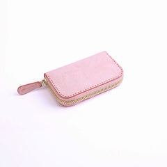 Handmade Cute LEATHER Womens Zipper Key Wallet Leather Key Holders FOR Women