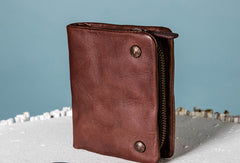 Handmade Genuine Leather Wallet billfold Leather Wallet Slim Bifold Wallet Bag For Women - EverHandmade