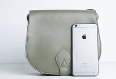 Genuine Leather Cute Crossbody Bag Saddle Bag Shoulder Bag Women Girl Fashion Leather Purse