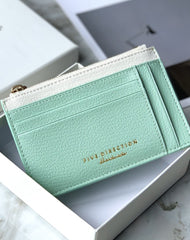 Cute Women Purple Vegan Leather Slim Card Holders Small Card Wallet Card Holder Credit Card Holder For Women