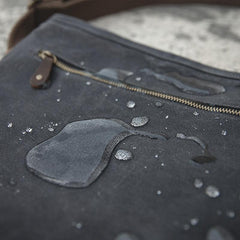 Cool Casual Canvas Men's Gray Side Bag Postman Bag Messenger Bag For Men