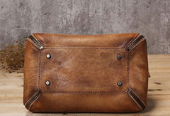 Handmade Leather handbag purse doctor bag shoulder bag for women leather shopper bag