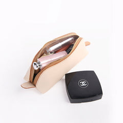 Cute Leather Womens Zipper Makeup Purse Clutch Glasses Case Makeup Holder for Women