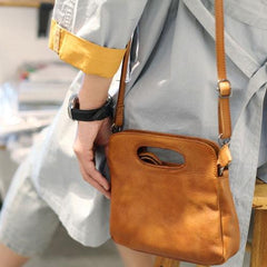 Women's Satchel Purse Brown Leather Satchel Purse - Annie Jewel
