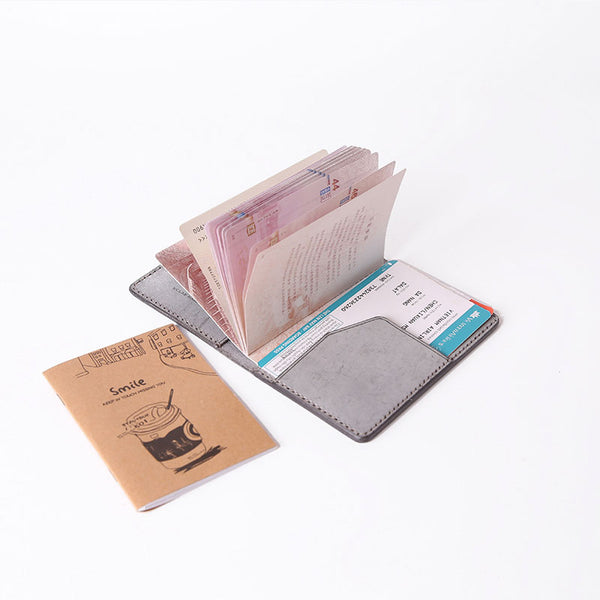 Handmade Leather Cute Womens Long Passport Wallet Travel Wallet for Women RCLAB02951042