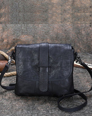 Handmade Green Leather Womens Square Shoulder Bag School Crossbody Purse for Women