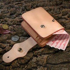 Handmade Leather billfold Mens Chain Biker Wallet Cool Leather Wallet With Chain Wallets for Men