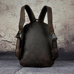 Cool Leather Mens Backpack Vintage Travel Backpack Satchel Backpack for men