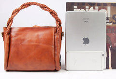 Handmade vintage handbag tote bag leather crossbody bag purse shoulder bag women