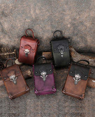 Leather Womens Small Box Shoulder Bag Cube Small Handmade Handbag Purse for Ladies