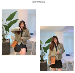 Cute Black Leather Phone Purse Women Side Bag Box Phone Crossbody Purse For Women