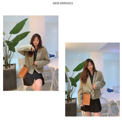 Cute Coffee Leather Phone Purse Women Side Bag Box Phone Crossbody Purse For Women