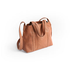 Vintage WOMENs Black Small LEATHER Tote Bag Fashion Tote Purse FOR WOMEN