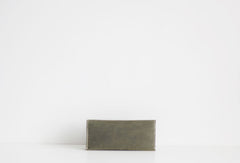 Handmade leather dark green clutch purse long wallet purse clutch women