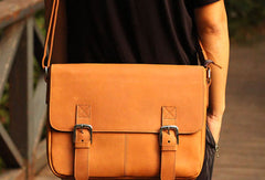 Genuine Leather Messenger Bag Cool Chest Bag Sling Bag Crossbody Bag Travel Bag Hiking Bag for men