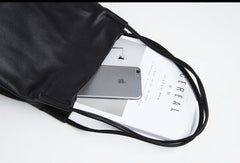 Genuine Leather Bucket Bag Large Tote Bag Shopper Bag Shoulder Bag Purse For Women