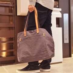 Simple Canvas Mens Womens Tote Shoulder Bags Messenger Handbag Camel Tote Side Bag For Men and Women