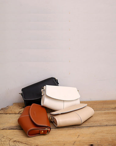 Cute LEATHER Side Bags Sling Bag WOMEN Saddle SHOULDER BAG Small Crossbody Purses FOR WOMEN