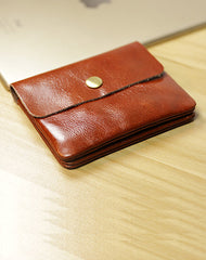 Cute Women Coffee Leather Mini Zip Coin Wallets Change Wallets Slim Billfold Wallet For Women