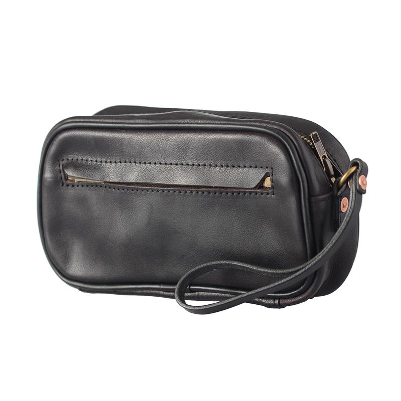 Coffee Cool Leather Mens Long Wallets Large - Open View