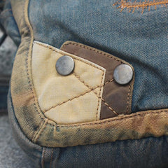 Denim Blue Mens Casual Small Messenger Bag Jean Postman Bag Courier Bag For Men
