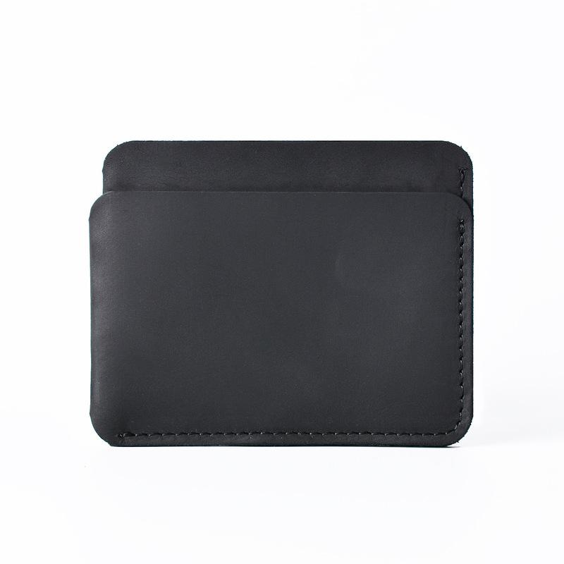 Slim Card Wallet for Men in Black