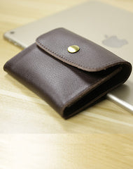 Cute Women Leather Mini Zip Coin Wallet Tan Change Wallets Slim Billfold Wallet For Women