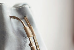 Handmade leather purse bucket phone bag shoulder bag cossbody bag purse women - EverHandmade