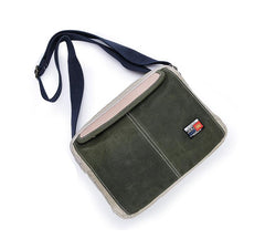 Canvas Leather Mens Womens Green Small 10'' Side Bag Blue Messenger Bag Small Shoulder Bag For Men