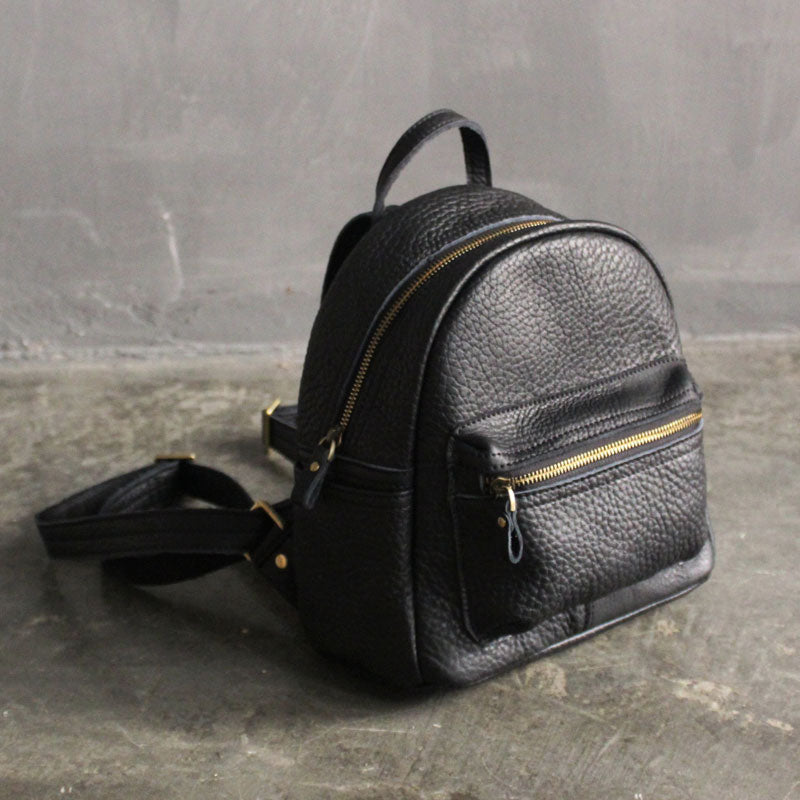 Cute small top leather backpacks