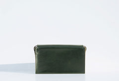Handmade leather green purse phone bag shoulder bag cossbody bag purse women - EverHandmade