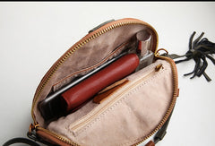 Genuine Leather Cute Crossbody Bag Shell Tassels Clutch Wallet Shoulder Bag Women Leather Purse