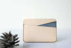 Handmade leather card slot small wallet purse coin wallet purse mini women - EverHandmade