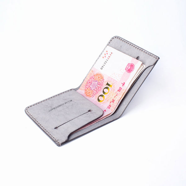 Handmade Cute Slim Leather Womens Bifold Small Wallets billfold Wallet for Women RCLAB01451063