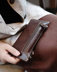 Slim Black Leather Clutch Wallet Womens Zip Wallets Black Ladies Zipper Clutch Wallet for Women