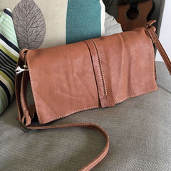 Vintage LEATHER WOMEN Crossbody Bag Purses Handmade SHOULDER BAG FOR WOMEN
