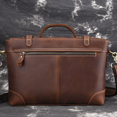 Leather Mens 13inch Laptop Bag Briefcase Work Handbag Business Bag for Men
