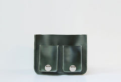 Handmade leather green purse satchel bag shoulder bag cossbody bag purse women - EverHandmade