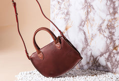 Handmade Genuine Leather Handbag Shopper Bag Crossbody Bag Shoulder Bag Purse For Women - EverHandmade