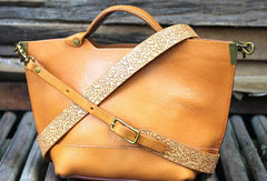 Handmade tote handbag shopper purse leather crossbody bag shoulder bag women - EverHandmade