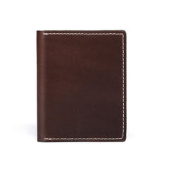 Casual Mens Black billfold Card License Wallet Brown Bifold Card Wallet Card Holder For Men